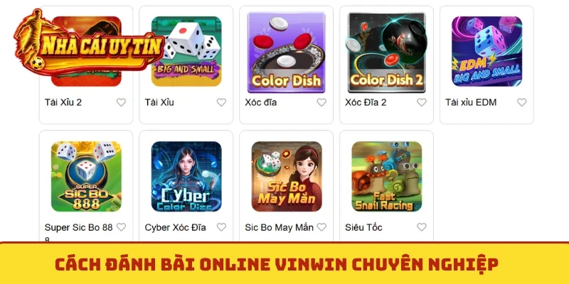 Cách đánh bài online Vinwin chuyên nghiệp