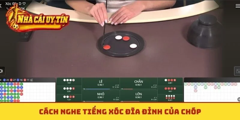 Cách nghe tiếng xóc đĩa đỉnh của chóp