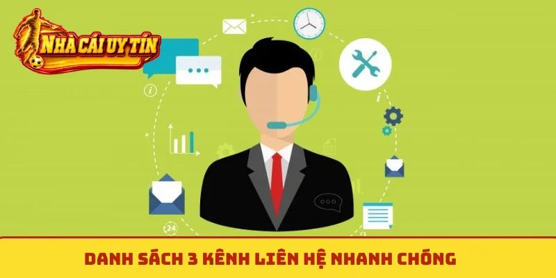 Danh sách 3 kênh liên hệ nhanh chóng
