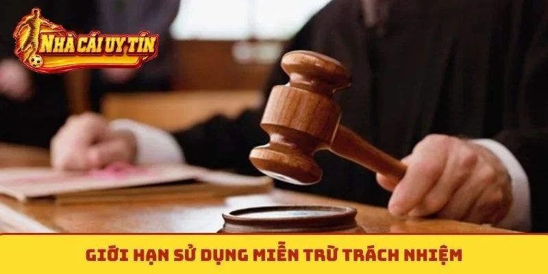 Giới hạn sử dụng miễn trừ trách nhiệm