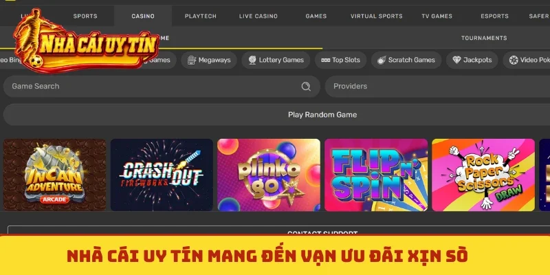 Nhà cái uy tín mang đến vạn ưu đãi xịn sò