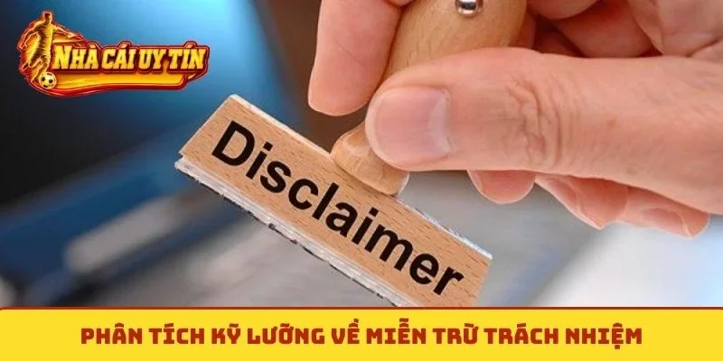 Phân tích kỹ lưỡng về miễn trừ trách nhiệm