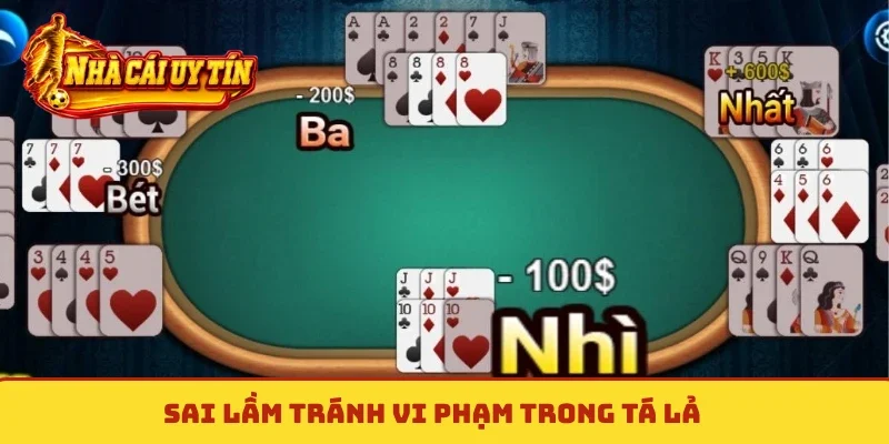 Sai lầm tránh vi phạm trong tá lả