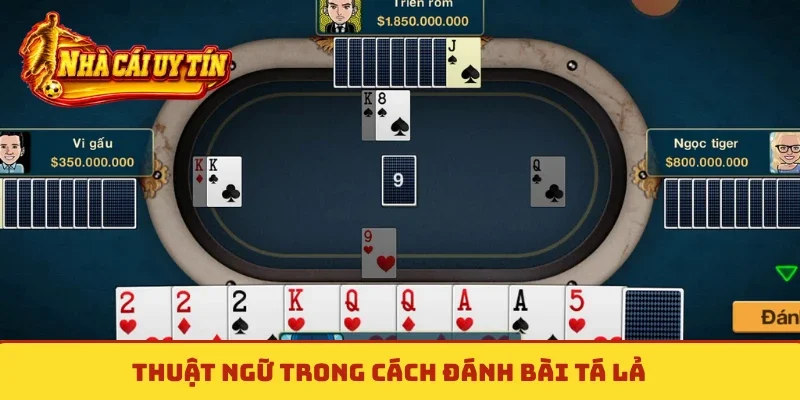Thuật ngữ trong cách đánh bài tá lả