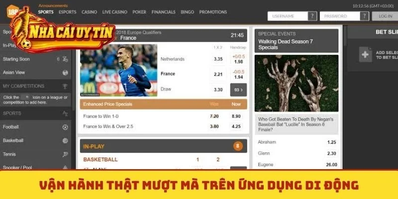 Vận hành thật mượt mà trên ứng dụng di động